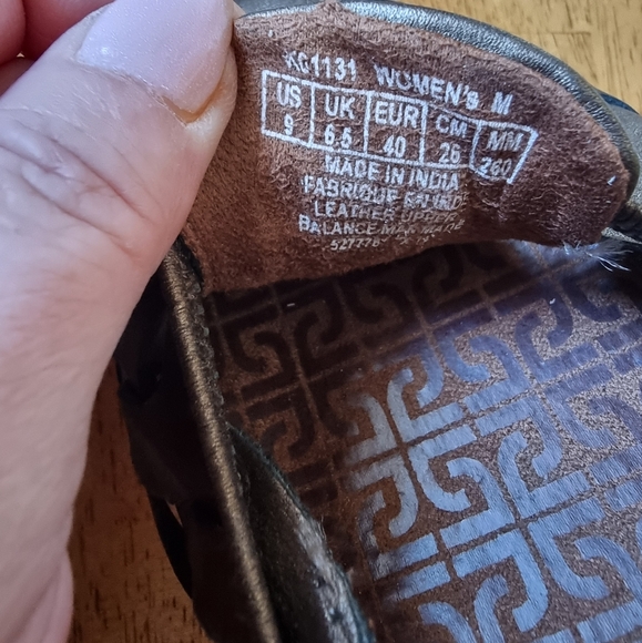 Rockport Leather Slip-On Hurache Sandal Etty Bronze Women's Flats Size 9 M - Picture 7 of 9